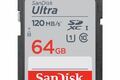 SanDisk Ultra 64 GB SDXC 120MB/s Class 10 SD-kaart