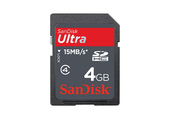 SanDisk Ultra 4 GB SDHC 15MB/s Class 4 SD-kaart