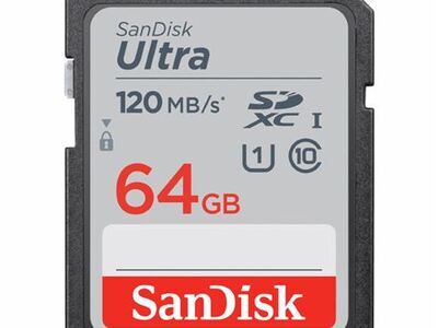 SanDisk Ultra 64 GB SDXC 120MB/s Class 10 SD-kaart