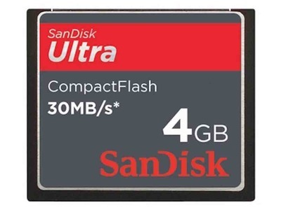 SanDisk CompactFlash Ultra 4GB 30MB/s (CF-kaart)