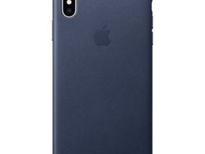 Apple iPhone Xs Max Leather Case Midnight Blue