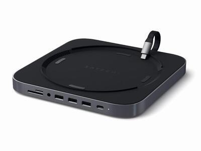Satechi Aluminum Mac Mini Stand Hub Space-Gray