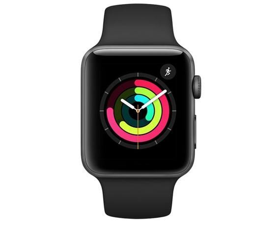 Apple Watch Series 3 42mm Space Gray (Black Sport Band)