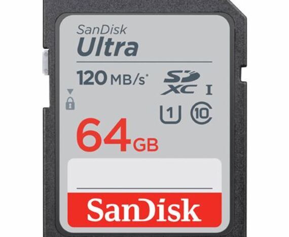 SanDisk Ultra 64 GB SDXC 120MB/s Class 10 SD-kaart