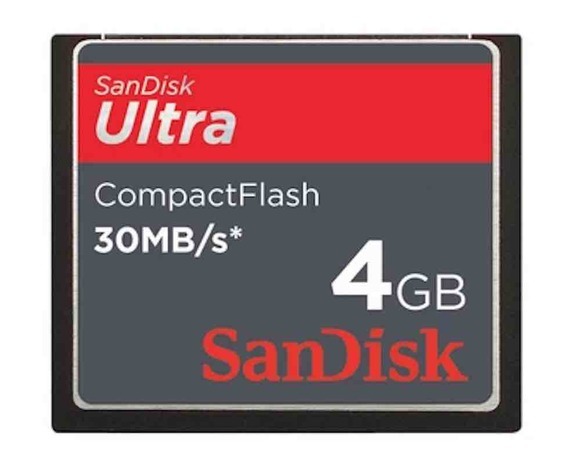 SanDisk CompactFlash Ultra 4GB 30MB/s (CF-kaart)