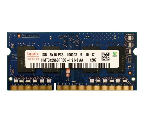 Hynix 1x 1GB 1Rx16 PC3 - 10600S RAM-geheugen