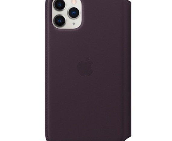 Apple iPhone 11 Pro Leather Folio Aubergine