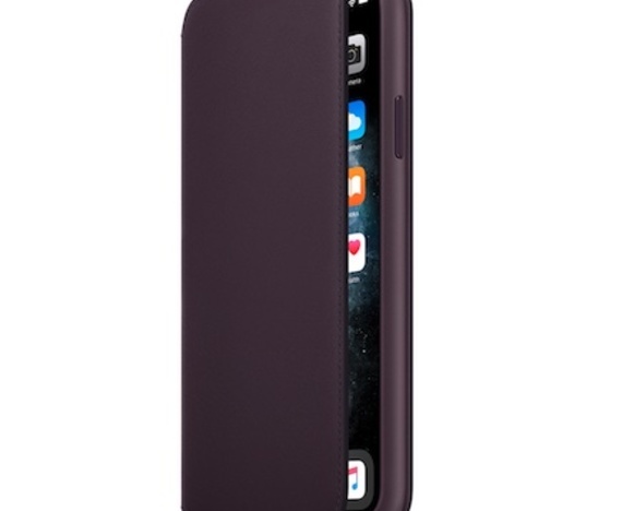 Apple iPhone 11 Pro Leather Folio Aubergine