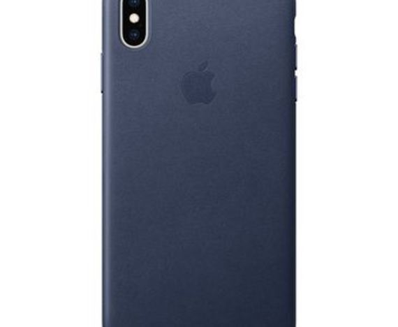 Apple iPhone Xs Max Leather Case Midnight Blue