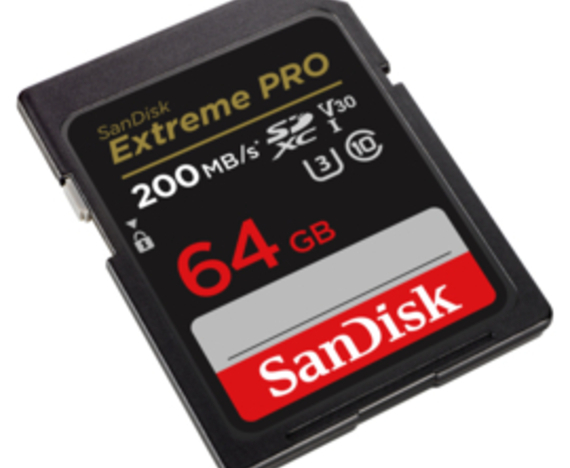 SanDisk Extreme Pro 64 GB SDXC 200MB/s Class 10 SD-kaart