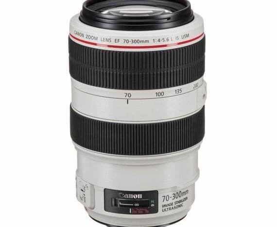 Canon EF 70-300mm f/4-5.6 L IS USM + ET-73B zonnekap