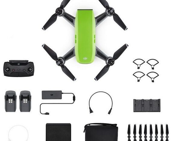 DJI Spark Meadow Green - Fly More Combo