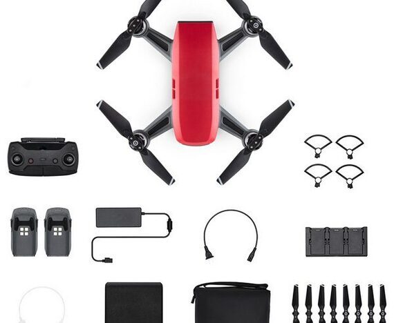DJI Spark Lava Red - Fly More Combo