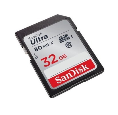 SanDisk Ultra 32 GB SDHC 80MB/s Class 10 SD-kaart