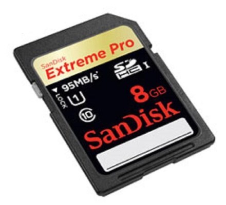 SanDisk Extreme Pro 8 GB SDHC 95MB/s Class 10 SD-kaart