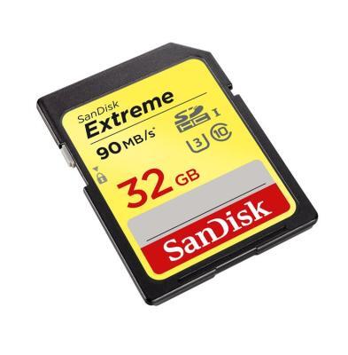 SanDisk Extreme 32 GB SDHC 90MB/s Class 10 SD-kaart
