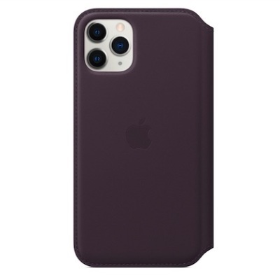 Apple iPhone 11 Pro Leather Folio Aubergine