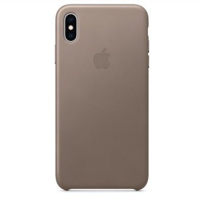Apple iPhone Xs Max Leather Case Taupe