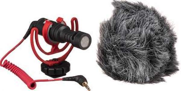 Røde VideoMicro microfoon + telefoonhouder (voor DJI Osmo Pocket) (Rode)