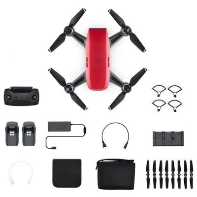 DJI Spark Lava Red - Fly More Combo