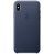 Apple iPhone Xs Max Leather Case Midnight Blue