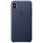 Apple iPhone Xs Max Leather Case Midnight Blue